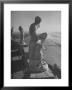 Statues On Sutro Heights Overlooking The Broad Expanse Of The Ocean Beach by Hansel Mieth Limited Edition Print