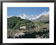 Thakkali House With Dhaulagiri Behind, Kali Gandaki Valley, Annapurna Region, Himalayas, Nepal by Tony Waltham Limited Edition Print