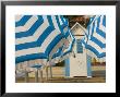 Umbrellas And Beach Hut, Jesolo, Venetian Lagoon, Veneto, Italy, Europe by James Emmerson Limited Edition Print