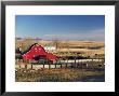 Red Barn, Pincher Creek, Alberta, Canada by Walter Bibikow Limited Edition Print