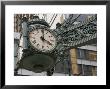 The Marshall Field Clock On The Corner Of State And Randolf Streets by Paul Damien Limited Edition Print