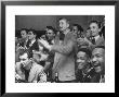 People Cheering Singer Ella Fitzgerald During Opening Night Of Bop City by Martha Holmes Limited Edition Print