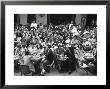 Patrons Of A Sidewalk Cafe At Corner Of Rond Point De Champs Elysees And Avenue Matignon by Yale Joel Limited Edition Print