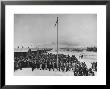 Nisei Japanese Americans Participating In Flag Saluting Ceremony At Relocation Center During Wwii by Hansel Mieth Limited Edition Print