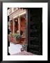 Traditional Wood Door And 19Th Century Floor Tiles In Restored Traditional Pol House by John Henry Claude Wilson Limited Edition Print