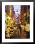 Restaurants In The Rue Des Bouchers, Brussels, Beljium by Nigel Francis Limited Edition Print