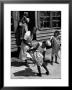 Nurse-Midwife Maude Callen Chatting With 8 And 9 Year Old Sisters Carrie And Mary Jane Covington by W. Eugene Smith Limited Edition Print