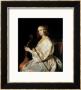 Young Woman Playing A Viola Da Gamba by Sir Anthony Van Dyck Limited Edition Print