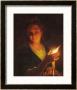 Woman With A Candle by Godfried Schalken Or Schalcken Limited Edition Pricing Art Print