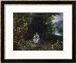 The Madonna And Child In A Wooded River Landscape by Jan Brueghel The Elder Limited Edition Print