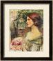 Portrait Of A Lady In A Green Dress by John William Waterhouse Limited Edition Print