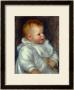 A Portrait Of Coco Against A Blue Background by Pierre-Auguste Renoir Limited Edition Print