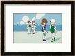 Children On The Beach, Wanting To Make Friends But Feeling A Bit Shy by A. Bertiglia Limited Edition Print