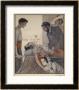 Wounded Toreador Is Carried On A Stretcher Out Of The Arena by Jean Droit Limited Edition Print