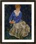 Portrait Of Edith Schiele, The Artist's Wife, Seated, 139 by Egon Schiele Limited Edition Print