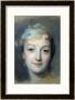 Portrait Of Marie Fel 1757 by Maurice Quentin De La Tour Limited Edition Print