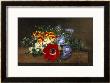 Anemone, White Spirea, Calceolaria And Blue Geranium by Johan Laurentz Jensen Limited Edition Print