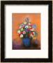 Anemones And Lilacs In A Blue Vase, After 1912 by Odilon Redon Limited Edition Pricing Art Print