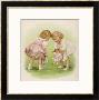 Two Very Small Girls Introduce Their Dolls To Each Other by Ida Waugh Limited Edition Print