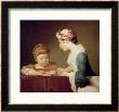 The Young Schoolmistress, 1740 by Jean-Baptiste Simeon Chardin Limited Edition Print