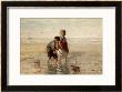Children Playing By The Seaside by Jozef Israels Limited Edition Print