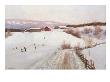 Winter In Norway (Oil On Canvas) by Nils Hansteen Limited Edition Print