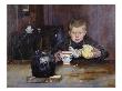 Errand Boy Drinking Coffee, 1885 (Oil On Canvas) by Christian Krohg Limited Edition Print