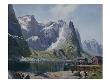 Northlandfjord C.1890 (Oil On Canvas) by Hans Andreas Dahl Limited Edition Pricing Art Print