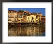 Morning Sunlight On Buildings On Harbour Hania, Crete, Greece by Glenn Beanland Limited Edition Print