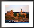 Boats Moored Below Akershus Fort And Castle, Oslo, Norway by Anders Blomqvist Limited Edition Print