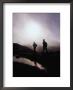 Walkers In Mist On Diamond Hill In Connemara National Park, Connemara, Ireland by Gareth Mccormack Limited Edition Print