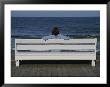 Morning Boardwalk Visitor In Quiet And Balanced Ocean Contemplation by Stephen St. John Limited Edition Print