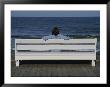 Morning Boardwalk Visitor In Quiet And Balanced Ocean Contemplation by Stephen St. John Limited Edition Print
