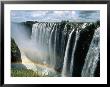 Waterfalls And Rainbows, Victoria Falls, Unesco World Heritage Site, Zambia, Africa by D H Webster Limited Edition Print