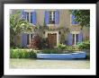 Boat Moored Alongside House On The Bank Of The Canal Du Midi, Aude, France by Ruth Tomlinson Limited Edition Print