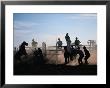 People And Horses At Rodeo, Queensland, Australia by John Borthwick Limited Edition Pricing Art Print