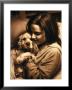 Portrait Of Teen Girl With Dog by Lonnie Duka Limited Edition Pricing Art Print