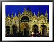 Night View Of The Basilica Di San Marco, Venice, Veneto, Italy by Glenn Beanland Limited Edition Print