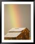 A Rainbow Arches From The Sky Onto A Barn by Michael S. Lewis Limited Edition Print