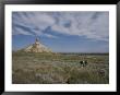 Hikers View Chimney Rock, An Historic Landmark Along The Oregon Trail by Michael S. Lewis Limited Edition Pricing Art Print