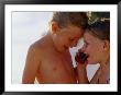Children Talking On Mobile Phone, Cook Islands by Philip & Karen Smith Limited Edition Print