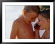 Children Talking On Mobile Phone, Cook Islands by Philip & Karen Smith Limited Edition Print