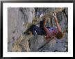 Woman Rock Climbing In Paklenica National Park, Croatia by Bobby Model Limited Edition Pricing Art Print