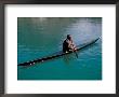 Inuit In Traditional Kayak, Greenland, Polar Regions by David Lomax Limited Edition Print