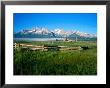 Arrow A Ranch And Sawtooth Mountains, Stanley, Idaho by Holger Leue Limited Edition Print