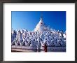 Buddhist Monk Contemplating Hsinbyume Paya, Mingun, Mandalay, Myanmar by Stu Smucker Limited Edition Print