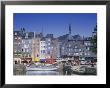 Old Harbour, St. Catherine's Quay And Spire Of St. Catherine's Church Behind, Honfleur, France by Guy Thouvenin Limited Edition Print