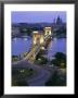 Chain Bridge Over The River Danube And St. Stephens Basilica, Budapest, Hungary, Europe by Gavin Hellier Limited Edition Print