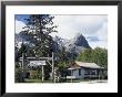 N.W. Mounted Police Barracks Dating From 1893, Canmore, Canada by Pearl Bucknall Limited Edition Print