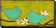 Turquoise Birds With Nest I by Anne Hempel Limited Edition Print